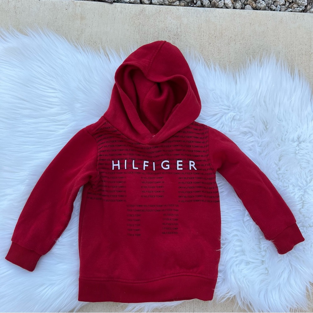 Toddler Red Tommy Hilfiger Hoodie Jacket 3T